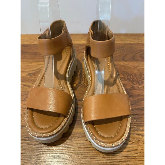 Sofft Ripley Leather Platform Sandals Tan - Size 6 NWT Comfortable Style - Picture 4 of 10